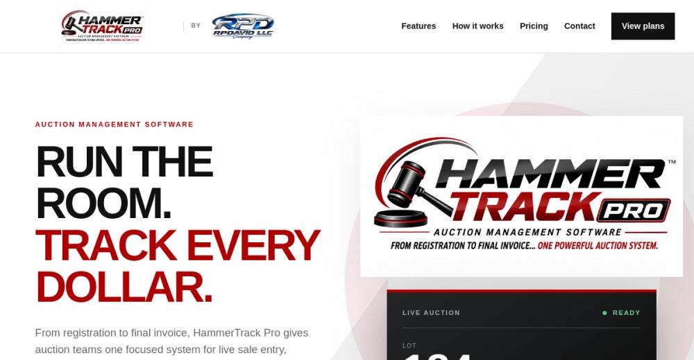 Hammer Track Pro website